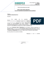 Declaracion Jurada de CONEXCIONES DOMICILIARIAS - Consorcio Muquiyauyo III A