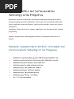 BS in Information and Communications Technology in The Philippines