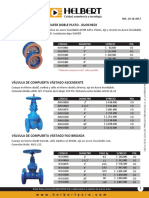 Lista de Precios Valvulas Duocheck - Compuerta - Vastago - Borrachas Octubre