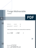 a. Fungsi Multivariable