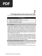 The Negotiable Instruments Act, 1881: Learning Objectives