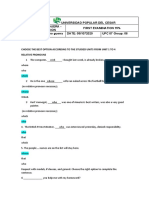 First English Test Upc07