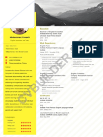 Mohammad Yousefi CV PDF