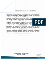 ACTA DE PARTICIPACION DE DILIGENCIA Alvaro Nuñez Mateo