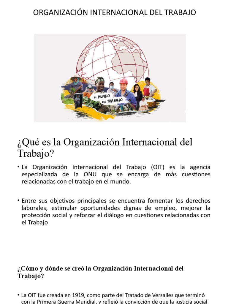 Guía de la OIT y su Impacto Global | PDF | Organización Internacional ...