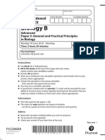 Questionpaper ALevelPaper3 June2018 A Level Edexcel Biology PDF