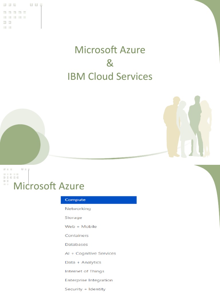 Microsoft Azure & IBM Cloud Services | PDF | Watson (Computer) | Ibm