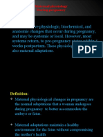 Definition:: Maternal Physiology During Pregnancy