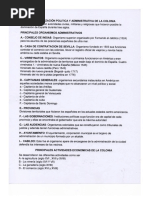 organizacion politica y administrativa durante La colonia