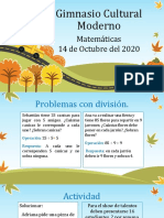 Presentación de Matemáticas Grado Segundo 14 de Octubre Del 2020