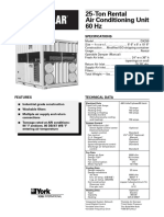 25-Ton Rental Air Conditioning Unit 60 HZ: Specifications