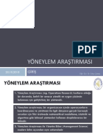 Yoneylem Araştırması