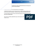 Network Card Reset Instructions For HL-2170W: 1 © 1995 - 2010 Brother International Corporation