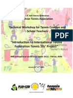 Iran Tennis 10s' Workshop - 2011 (Summary)