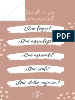 Check in Semanal PDF