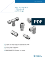 Gaugeable Alloy 400/R-405 Mechanically Attached Pipe and Tube Fittings