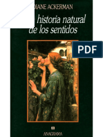 Ackerman, Diane - Una Historia Natural de Los Sentidos