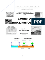 Bioclimatologie USTHB PDF