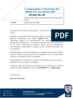 4-20. Cambios de Componentes y Referencias Del Modelo Agility 3.0 Con Sistema AHO PDF