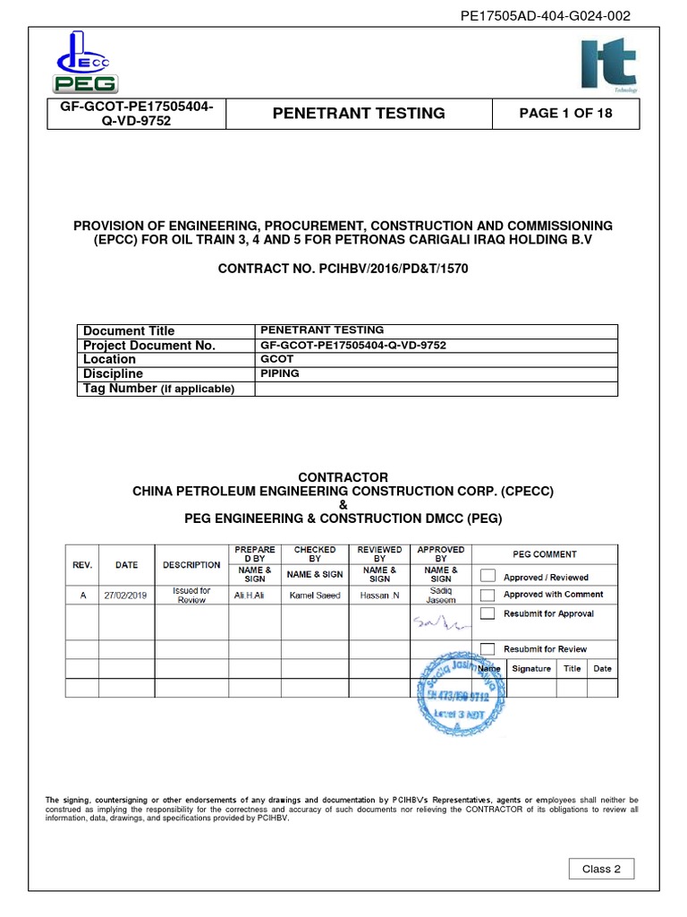 PT Procedure | PDF | Nondestructive Testing | Ultraviolet