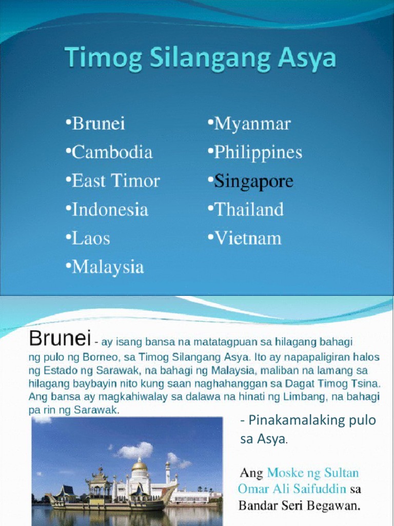 Heograpiya NG Timog-Silangan Asya | PDF