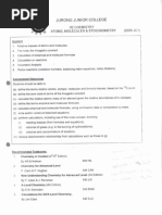 JJC 2008 H2 Chem - Stoichiometry