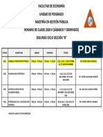Horario de Clases Ii Ciclo B PDF
