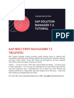 Sap Solution Manager 7.2