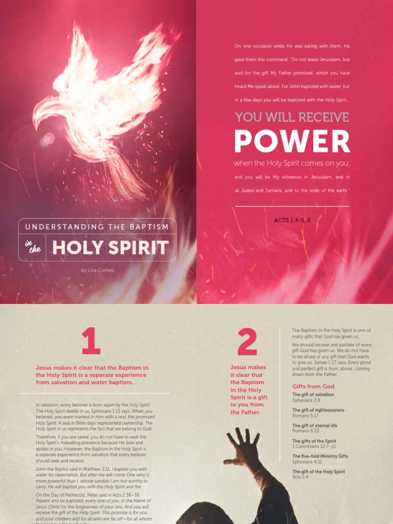 Holy Spirit: Power | PDF | Glossolalia | Baptism With The Holy Spirit