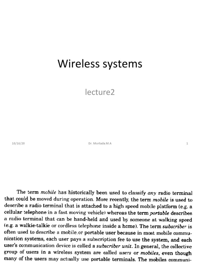 Wireless 4 | PDF | Technology & Engineering