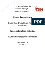 Trabajos - Tareas Reumatologia Julio2020 - Lupus Eritematoso Sistemico - HernandezUibeFernando PDF