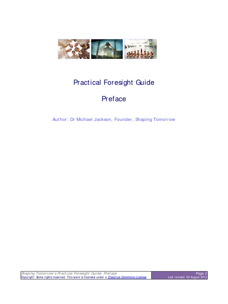 Practical Foresight Guide Complete Pdf Pdf Innovation Analytics