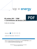 Energy - Guide de Montage - Kit Solaire 190w 230v
