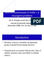 Helminthozoonoses in India - A Resurgent Problem