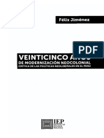 Veinticinco Años de Modernización Colonial - Jiménez, Félix (Índice)