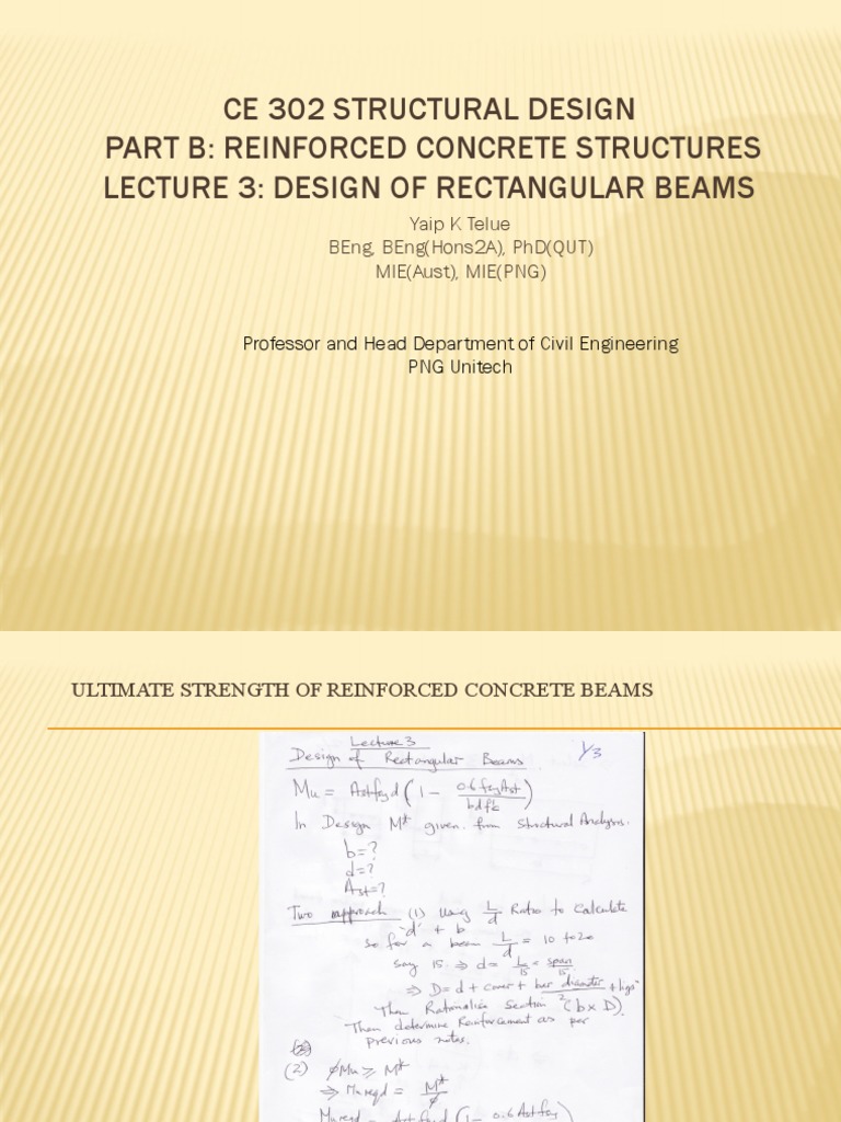 Design of Rectangular Concrete Beams | PDF