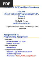 CSEE2123: OOP and Data Structures: Fall 2018