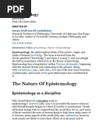 The Nature of Epistemology