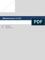 Mastertech II VCI: Quick Start Inicio Rapido Démarrage Rapide