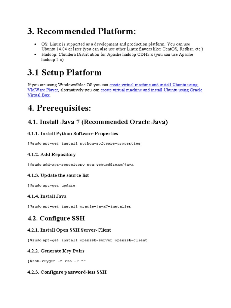 Hadoop Installation Guide on Linux | PDF | Apache Hadoop | Sudo