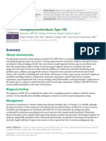 Mucopolysaccharidosis Type IVA