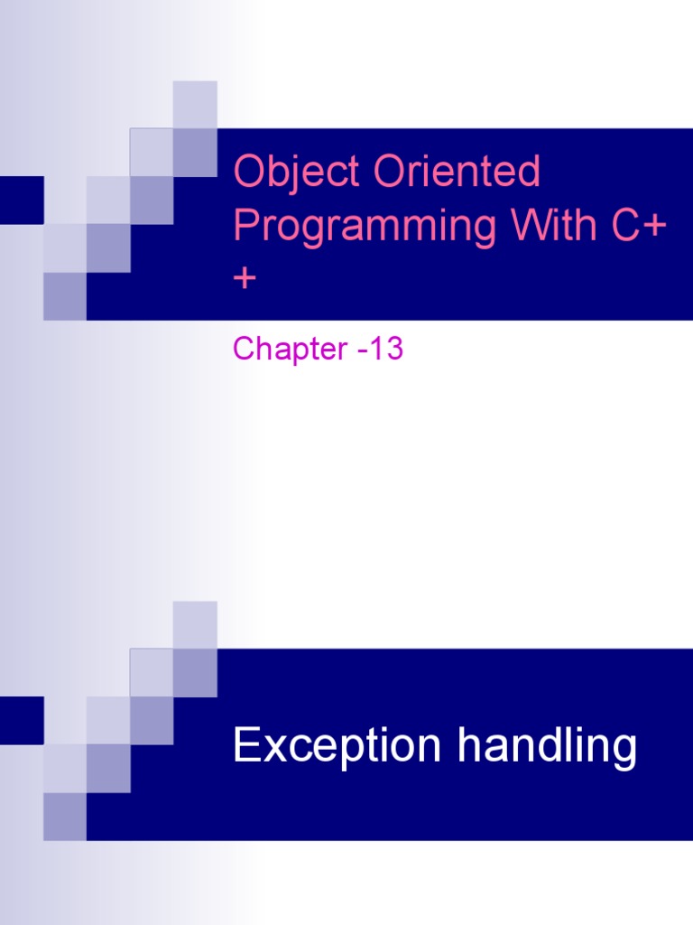 Object Oriented Programming With C+ +: Chapter - 13 | PDF | Subroutine ...
