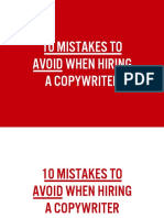 10 Mistakes To Avoid When Hiring A Copywriter