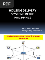 Housing Delivery Systems in The Philippines: Faith Caridad I. Hernandez Faculty, College of Architecture