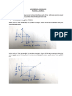 Managerial Economics Tutorial Solutions