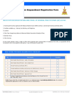 Clinic Empanelment Registration Form: Selection Criteria For Selcare Panel of General Practitioner (GP) Clinic