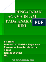 Pembelajaran Pendidikan Agama Islam Pada Anak Usia Dini