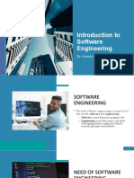 Introduction To Software Engineering: By: Jayson I. Lariza