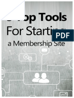 5 Top Tools For Starting A Membership Site