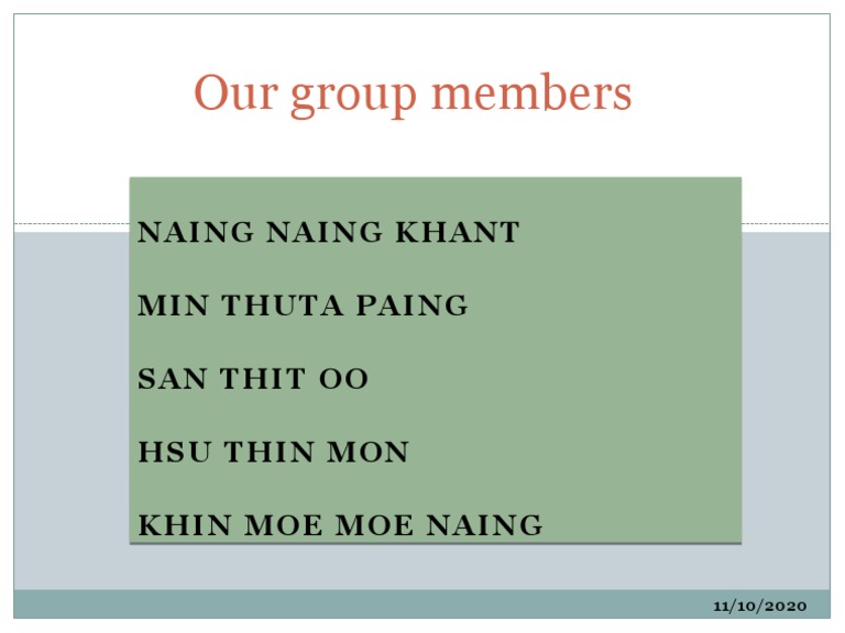 Group Members List | PDF
